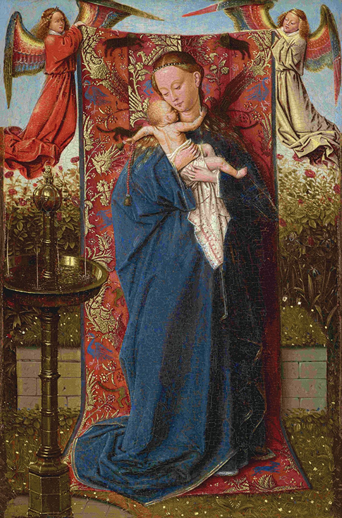 The Frick’s Madonna at the Fountain (1440) will appear  in the Ghent exhibition alongside a 1439 version from Antwerp Courtesy of the Frick Collection