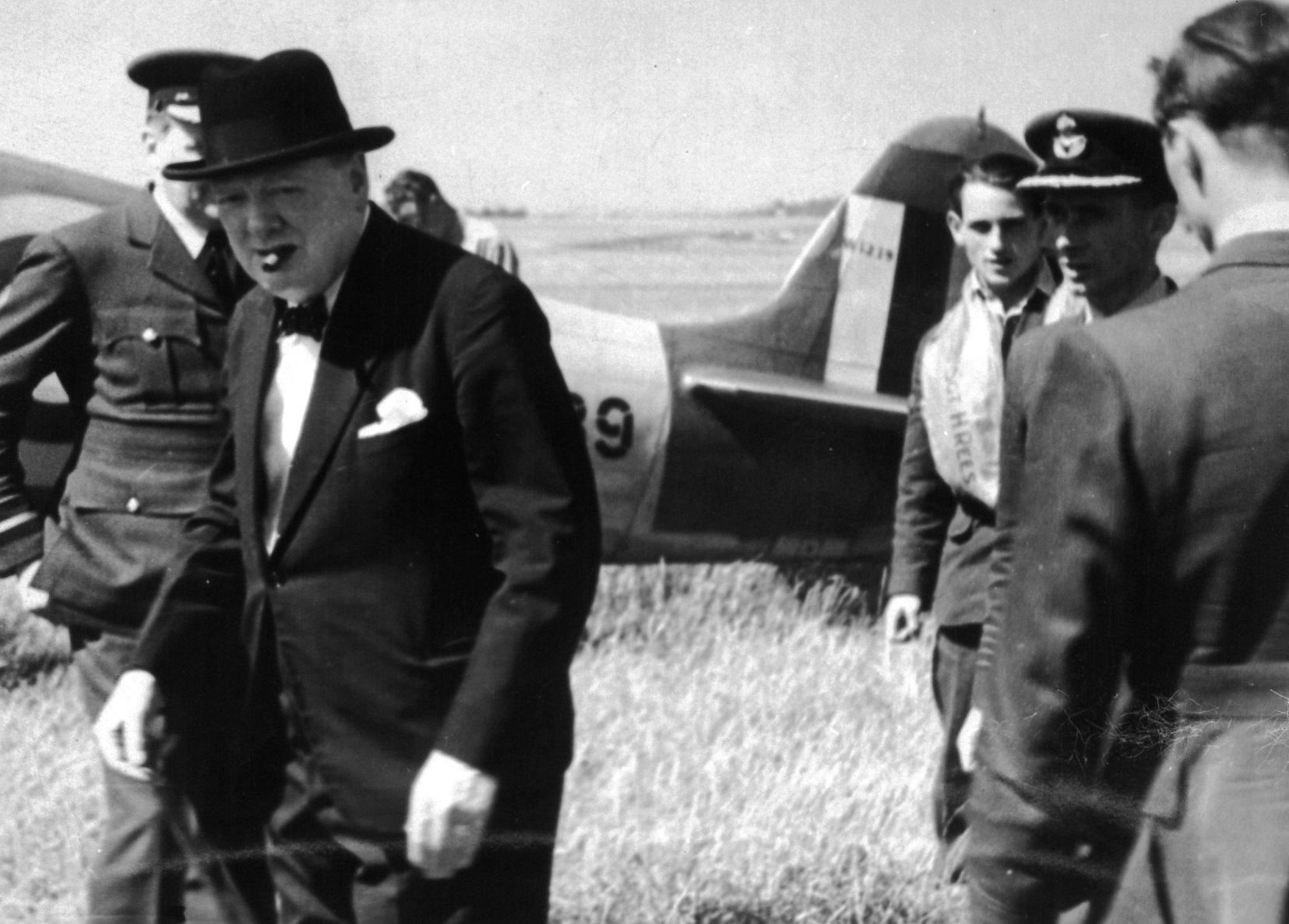 Winston Churchill visits Biggin Hill on 7 July 1941 © Image form the Bob Ogley Collection