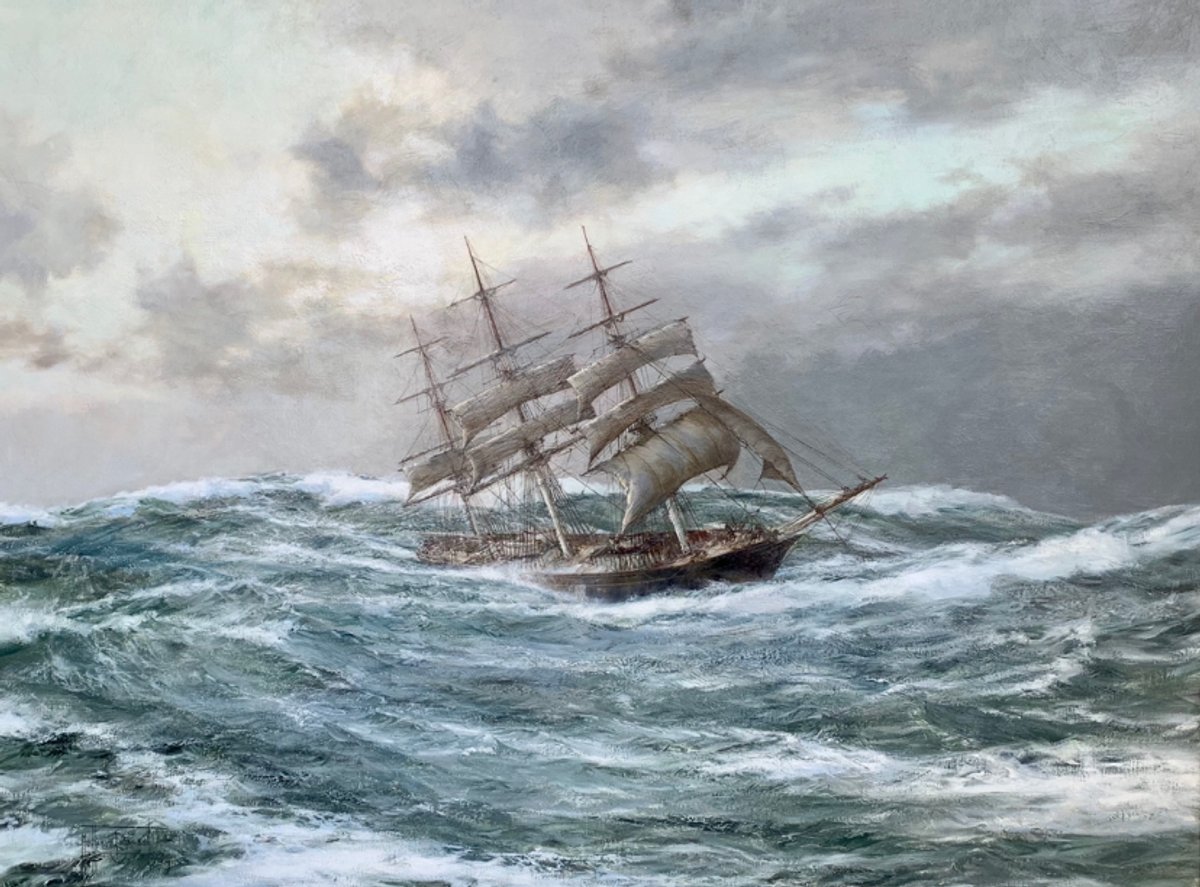 The Cape Horner Cutty Sark, by Montague Dawson R.S.M.A. (1890-1973) Maritime Arts Gallery in Bonita Springs, Florida