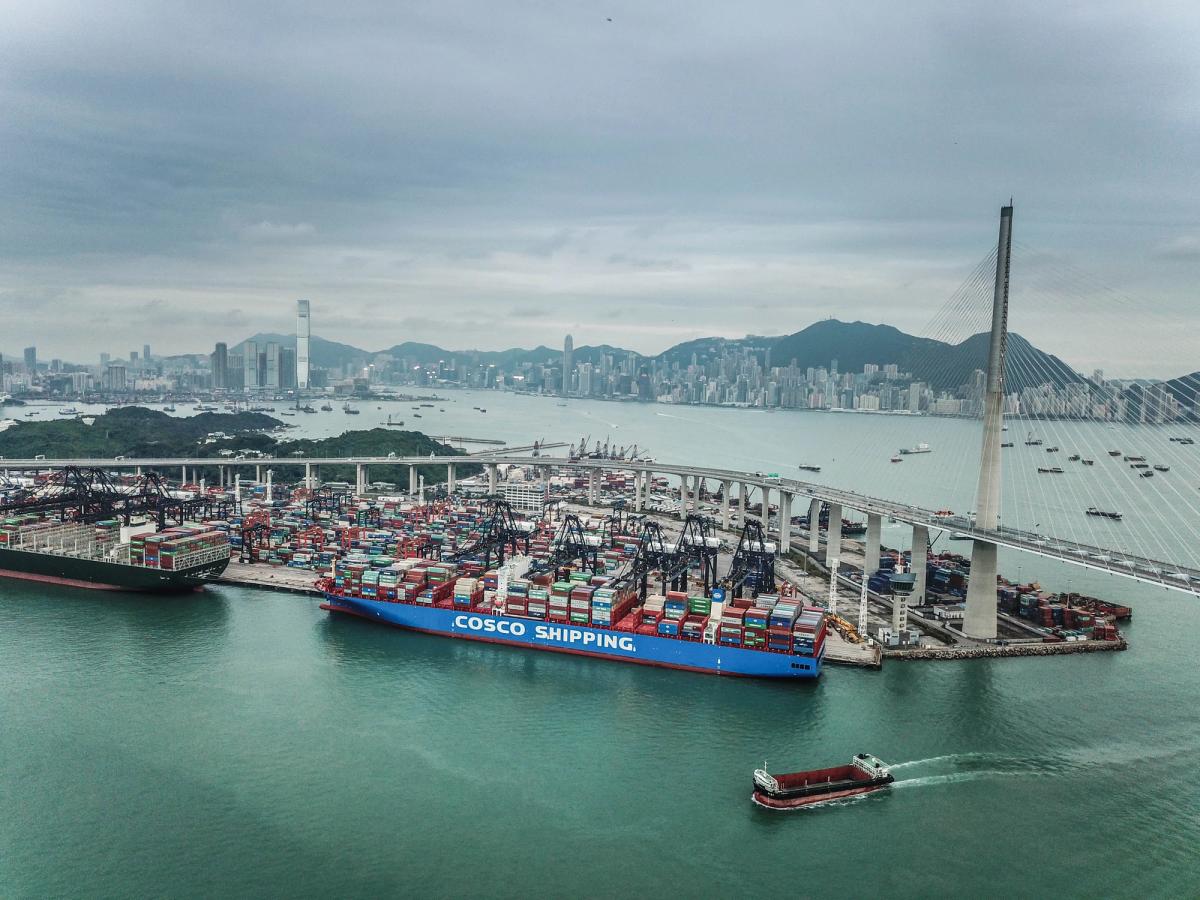 The port of Hong Kong. 
Photo: hkmpb.gov.hk