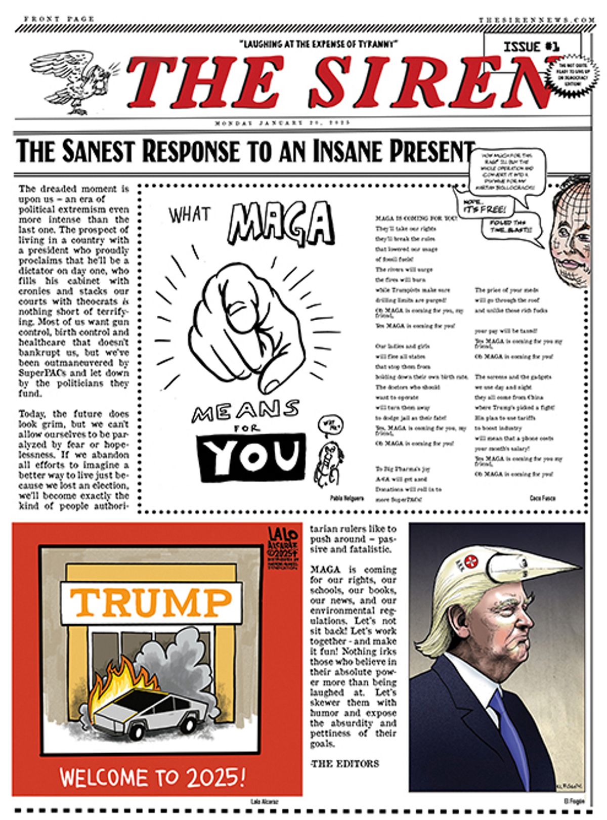 Coco Fusco created the satirical newspaper with fellow activists as a response to her fears and frustration at Trump’s re-election