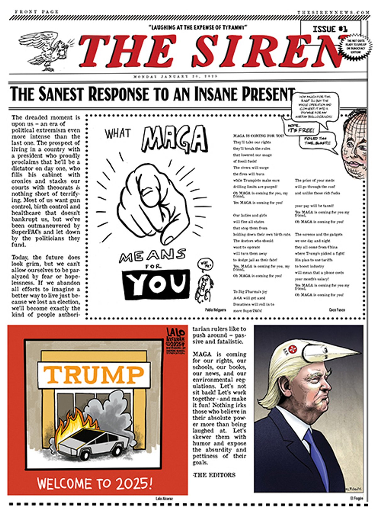 Coco Fusco created the satirical newspaper with fellow activists as a response to her fears and frustration at Trump’s re-election