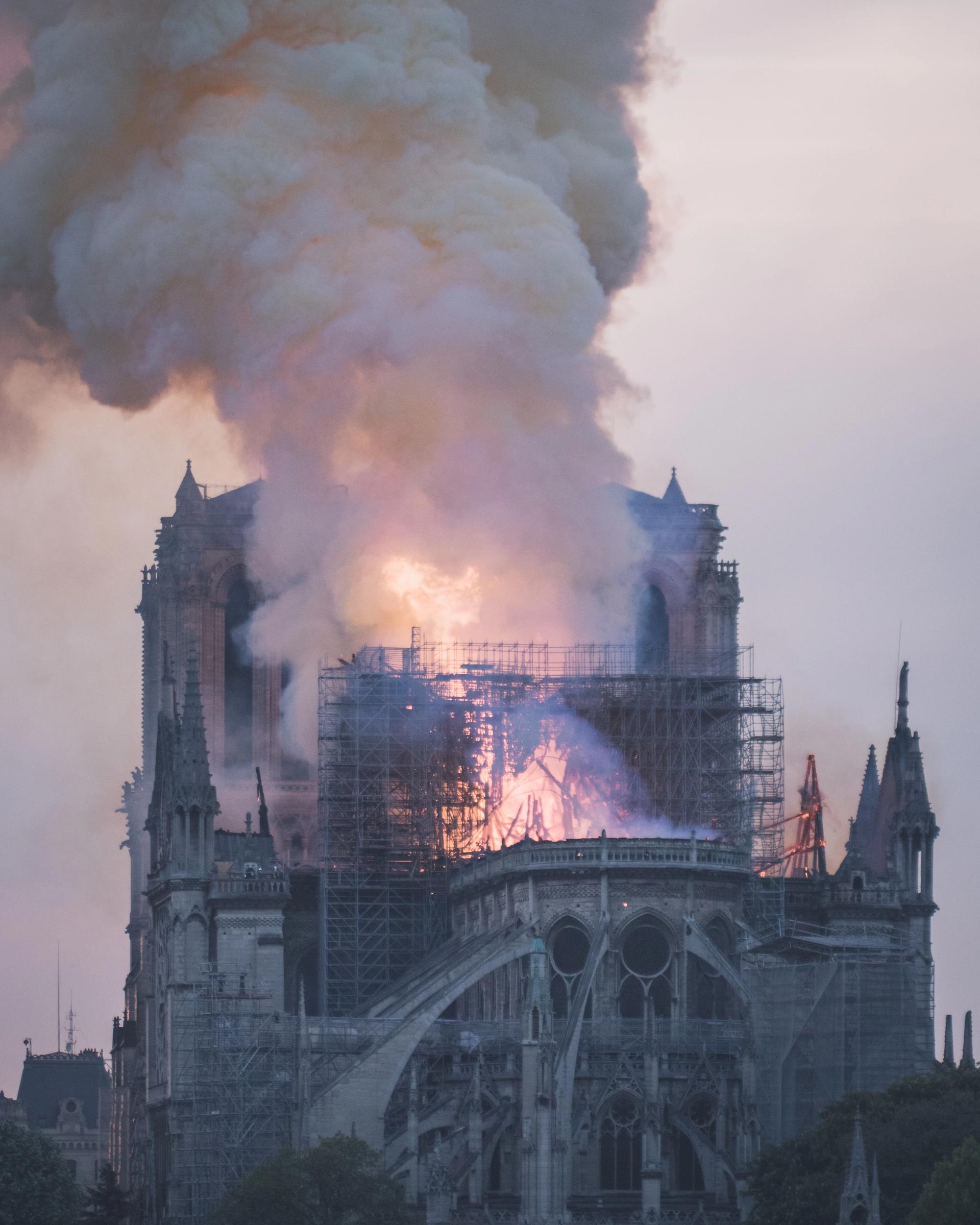Notre Dame cathedral was engulfed by fire in April © Nivenn Lanos