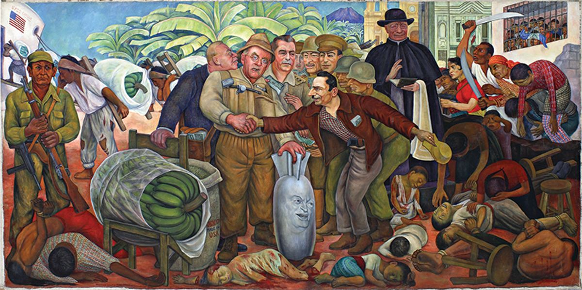 Diego Rivera’s 4m-wide mural Glorious Victory (1954, top) languished in a store room at the Pushkin State Museum of Fine Arts in Moscow for around half a century © Courtesy of the Pushkin State Museum of Fine Arts, Moscow