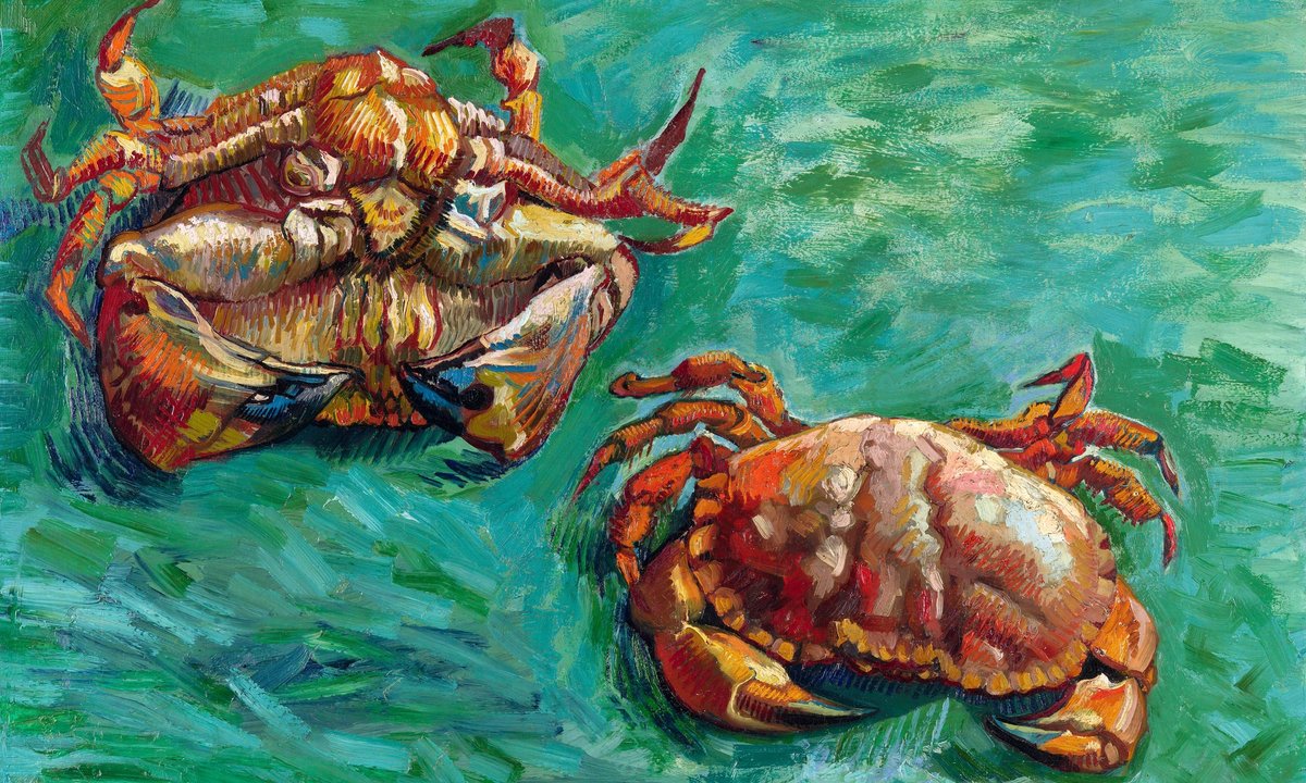 When-and why-did Van Gogh paint a pair of crabs?