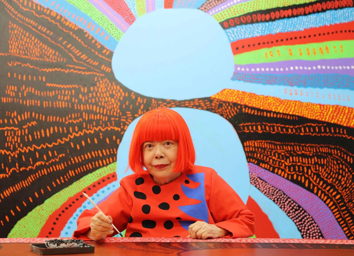 Portrait of Yayoi Kusama Yayoi Kusama. Courtesy Ota Fine Arts, Tokyo/Singapore/Shanghai; David Zwirner, New York and Victoria Miro, London/Venice