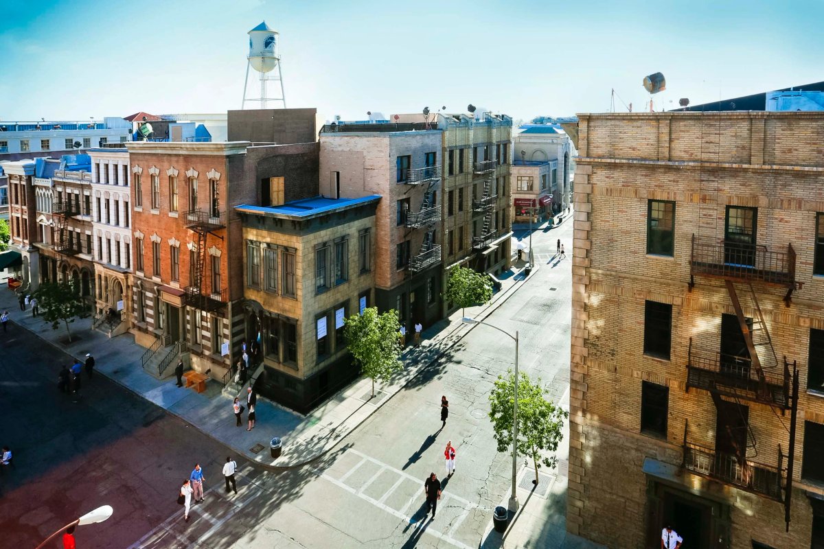 The New York city backlot at Paramount Pictures Studios in Los Angeles © Paramount Pictures Studios