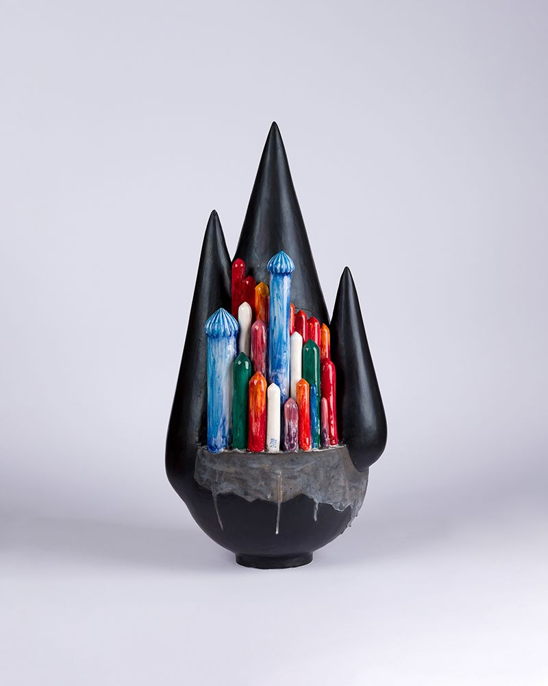 Ashkan Behjou’s Burning Cedar (2026) © Ashkan Behjou, 2026. Courtesy the artist and Continuum: Artist Relief for Iran, presented by Duran Art Projects