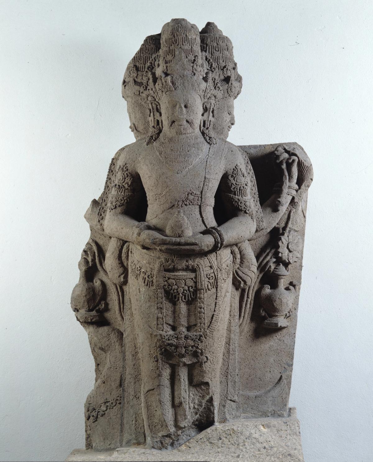 This statue of Brahma is among the works being returned to Indonesia