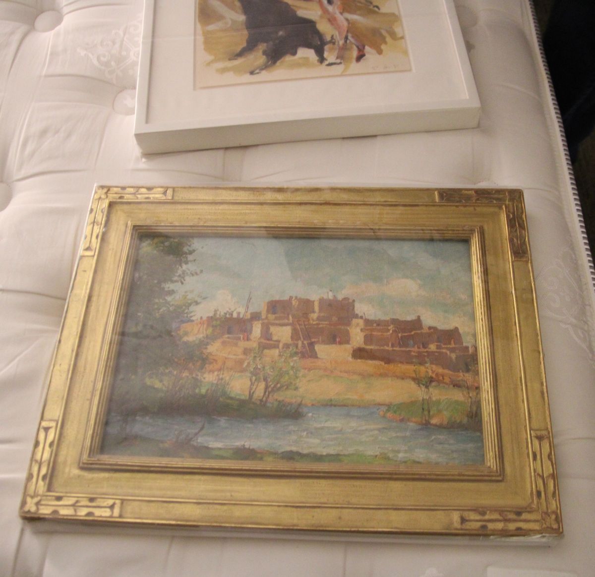 Two of the recovered paintings Boulder Police Department