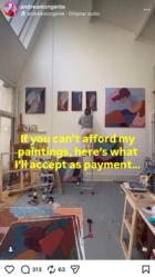 Art bartering: artists start viral social media trend to fight cost of living crisis