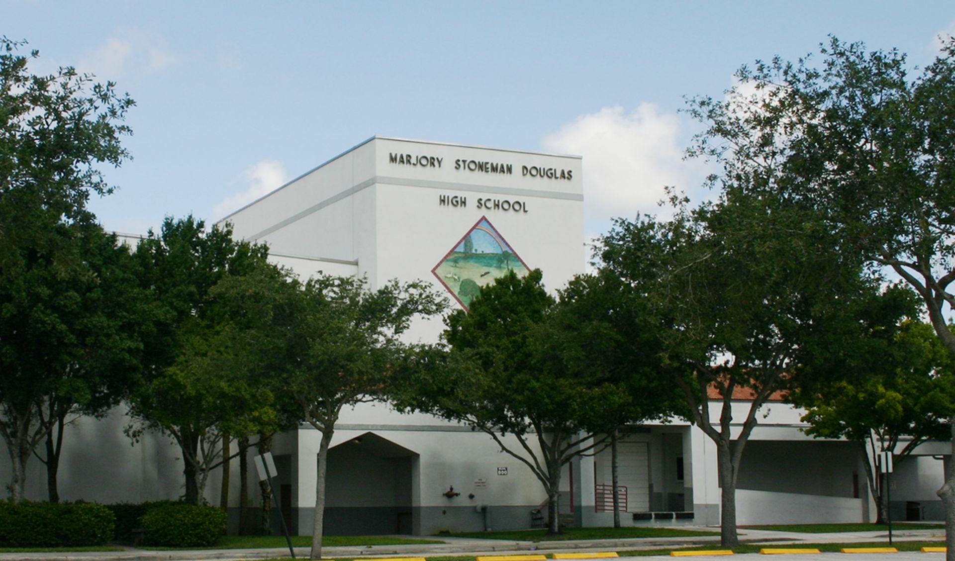 Marjory Stoneman Douglas High School in Parkland, Florida, where a gunman killed 17 students and staff members in February 
