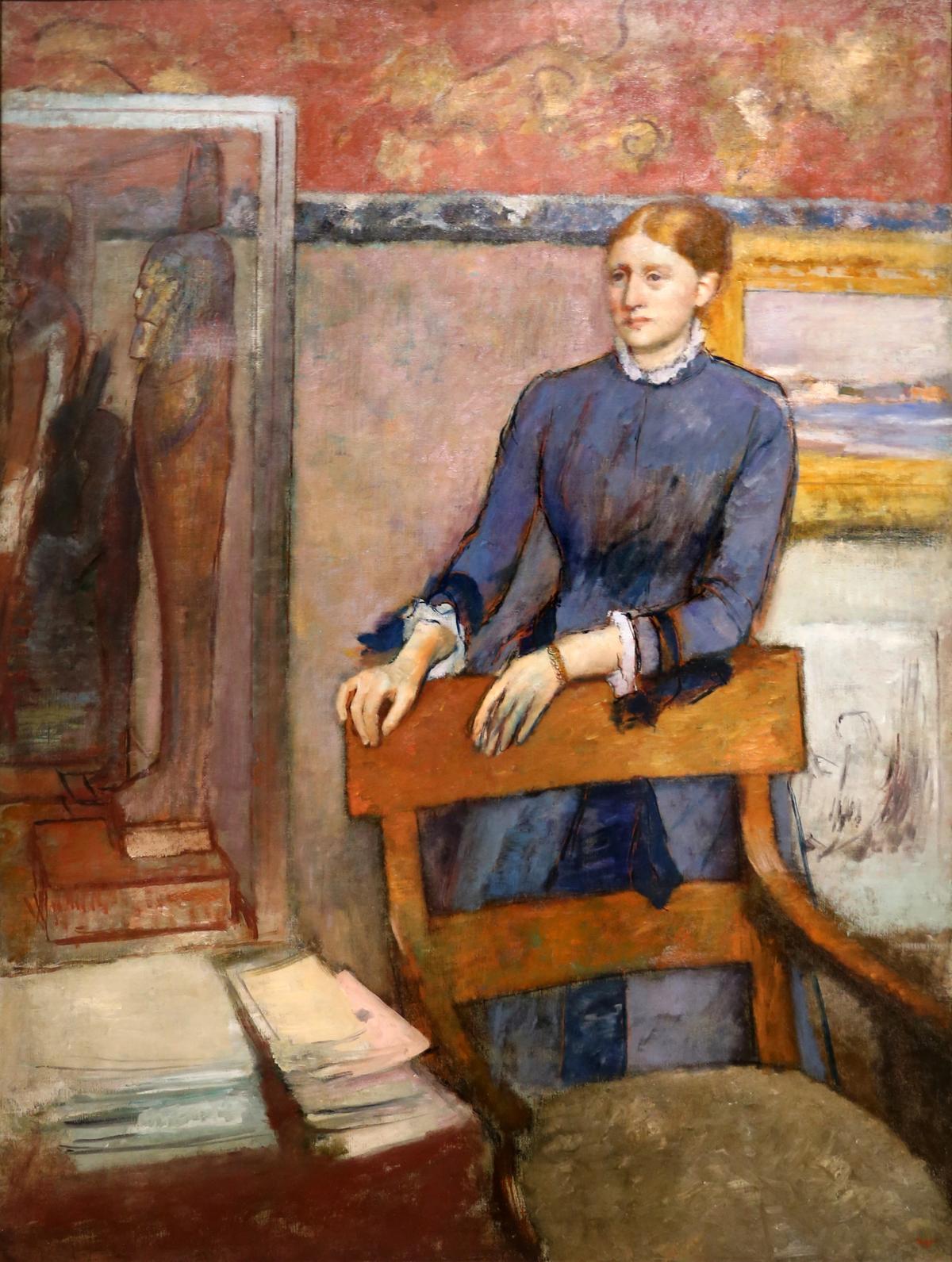 Howard Hodgkin said of Edgar Degas’s Hélène Rouart in her Father’s Study (around 1886) that “it had got a bit tight in places ... and clearly Degas was trying to soften it again” Photo: Sailko; courtesy of the National Gallery