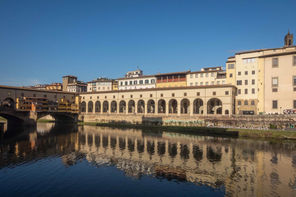 The Vasari Corridor connects the Uffizi to the Pitti Palace
courtesy Uffizi Galleries