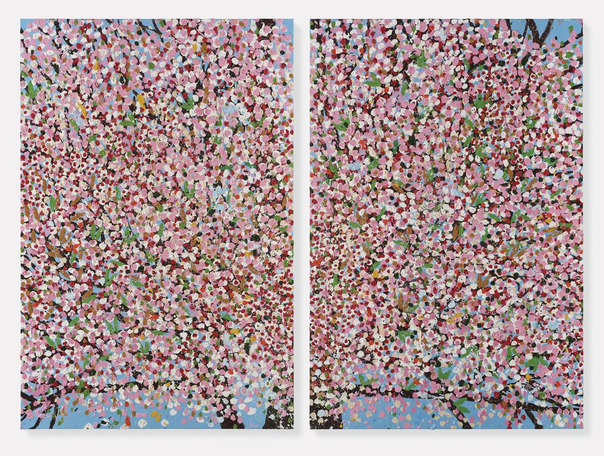 Hirst's Renewal Blossom (2018) © Photo: Prudence Cuming Associates. Damien Hirst and Science Ltd. All rights reserved, DACS 2021