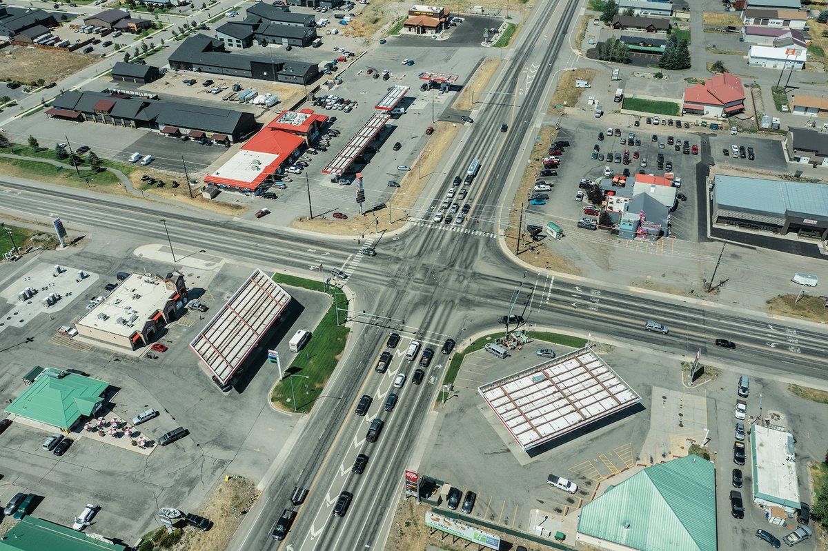 In 45°40.185653N, 111°11.104876W (2023, Stephen Shore used drone technology to present unique views of rural Montana
Courtesy of the artist and MACK