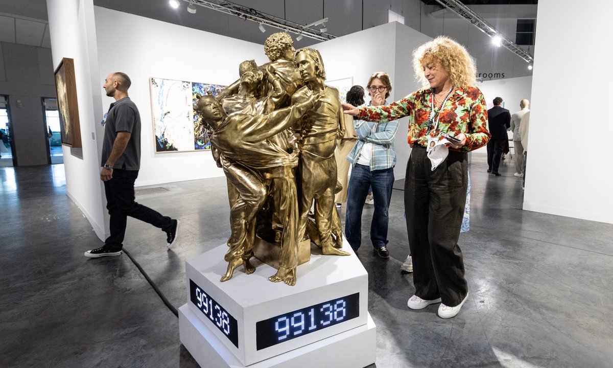 Art Basel Miami Beach Diary: a pettable bronze piece, an un-buttoned up party and tarot in a grotto