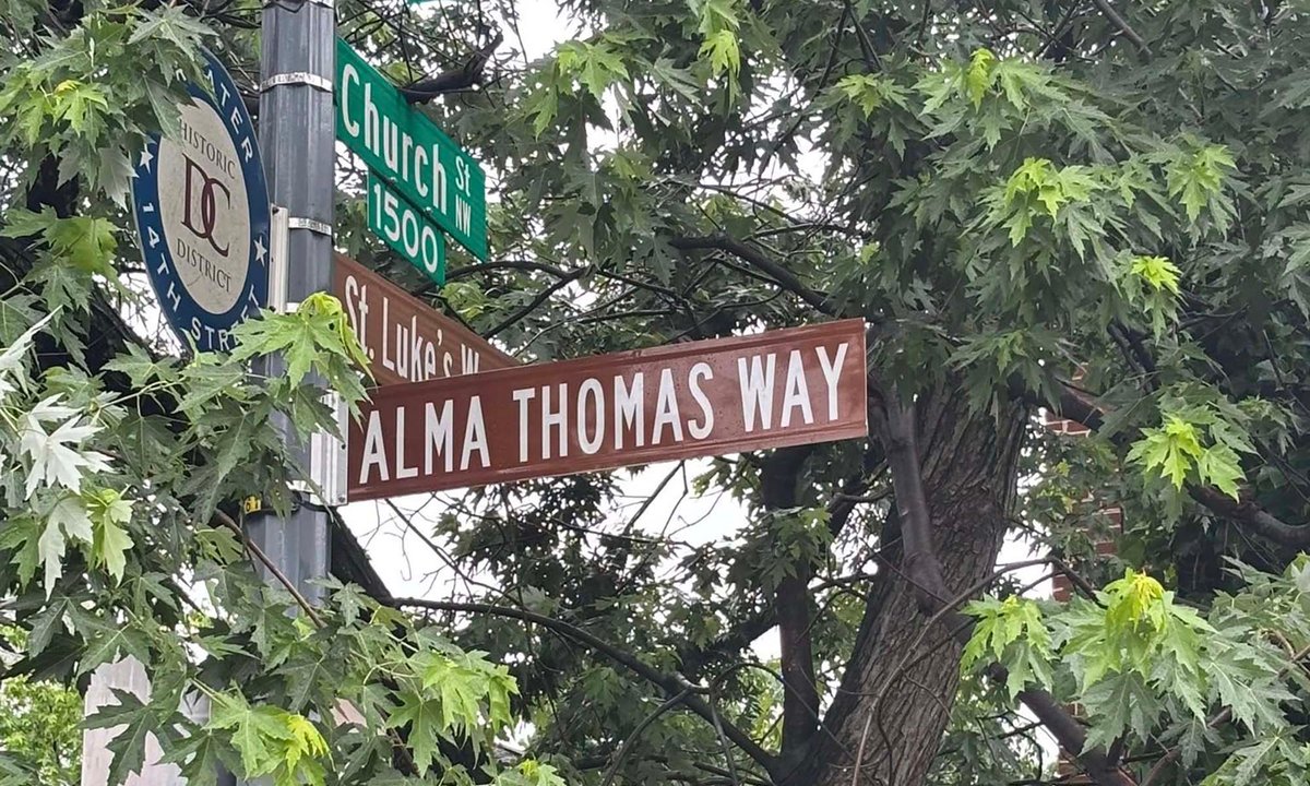 Washington, DC street renamed 'Alma Thomas Way' in honour of renowned abstract painter
