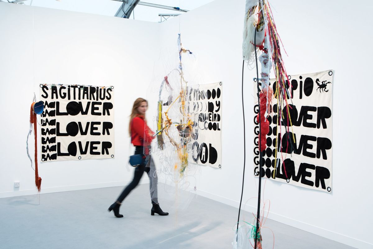 Mélanie Matranga’s Passive Aggressive Astrology (2019) with High Art at Frieze London © David Owens