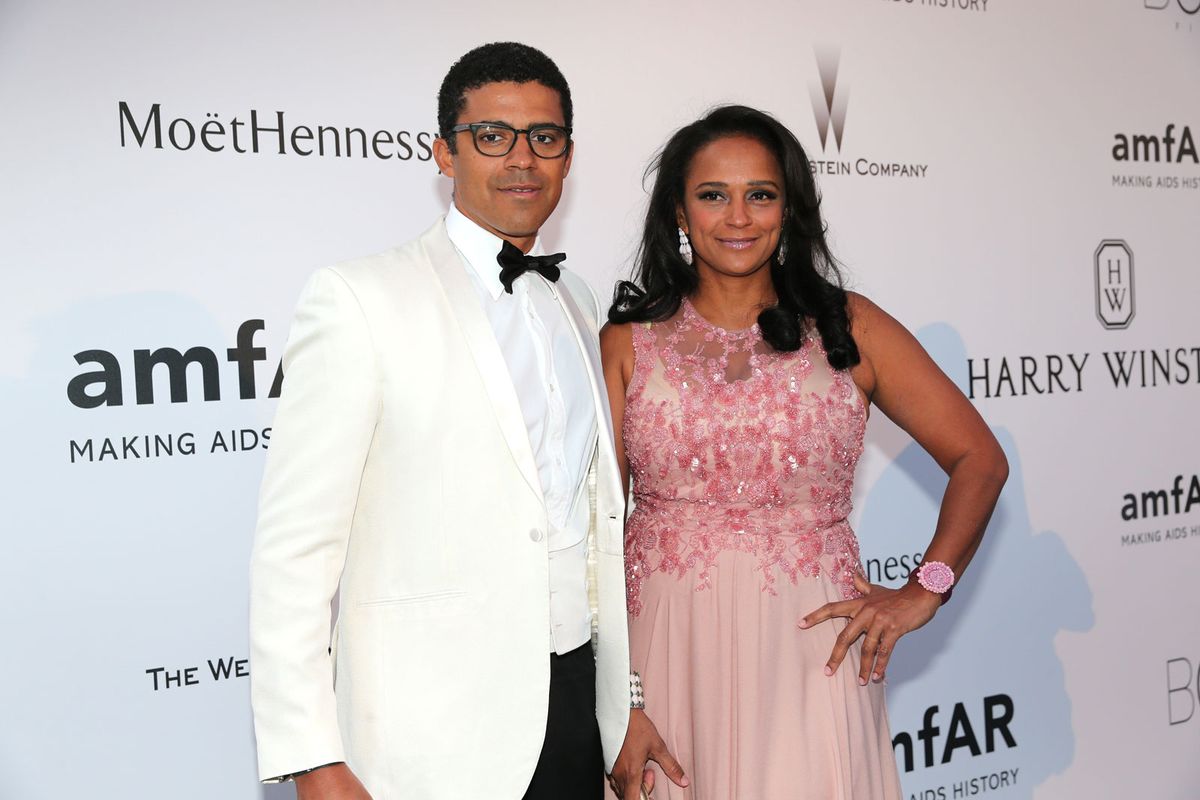 Isabel dos Santos and her husband Sindika Dokolo © Gisela Schober/amfAR15/Getty Images