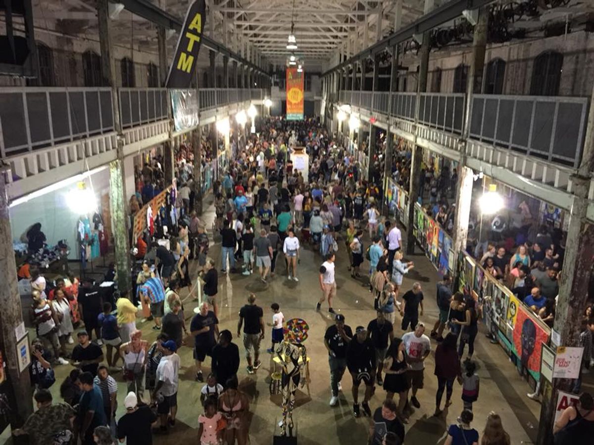The Art All Night—Trenton festival was held in the historic Roebling Wire Works Building 