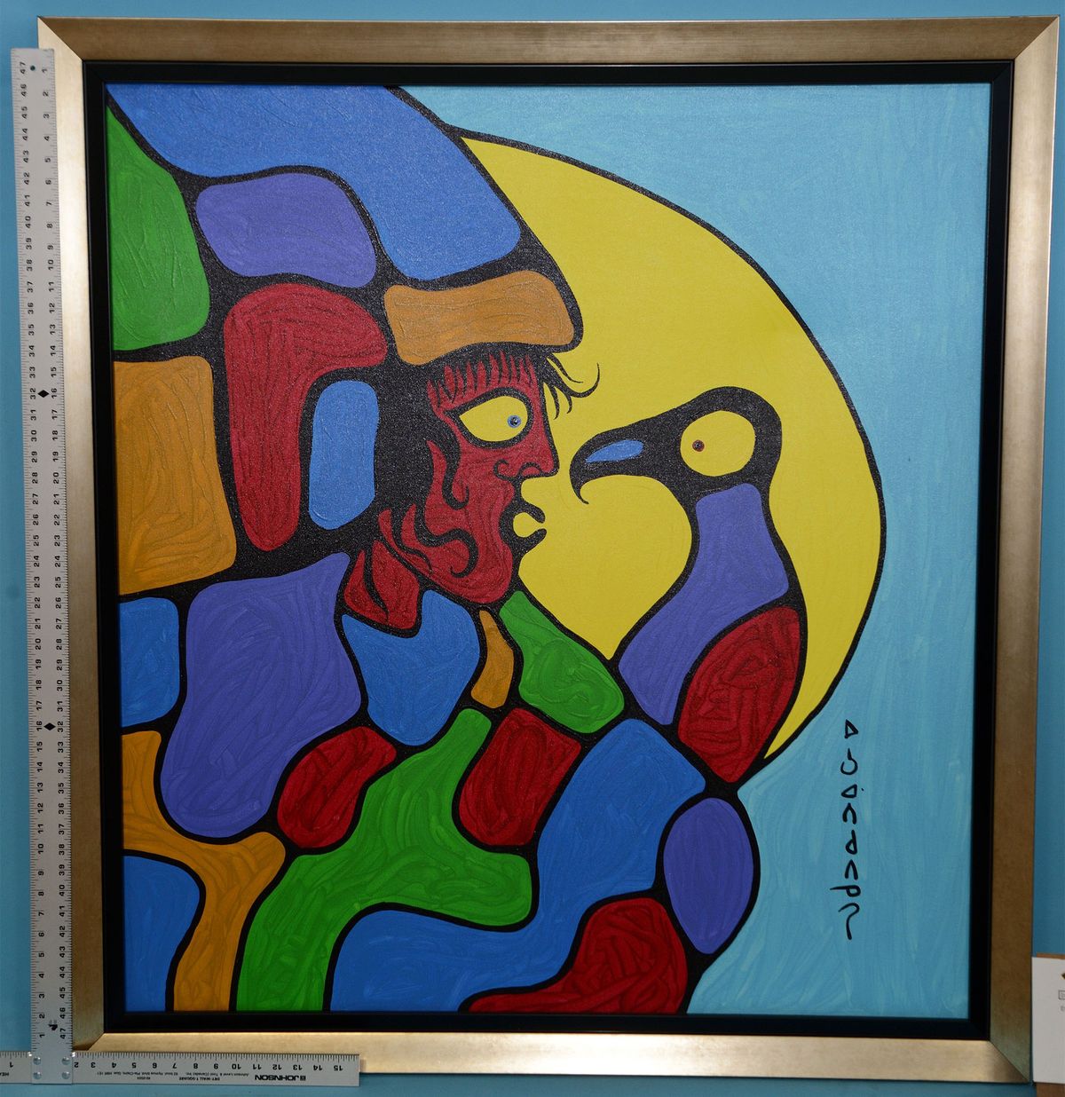 One of the fake Norval Morrisseau works seized by the Ontario Provincial Police and the Thunder Bay Police Service as part of the Project Totton investigation Courtesy Ontario Provincial Police