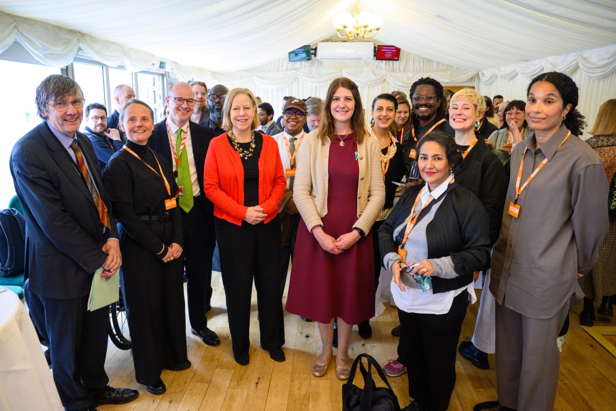 Supporters of the report attend its launch at the Houses of Parliament yesterday. Left to right: Ruth Cadbury, MP; Exodus Crooks, artist; Cat Eccles, MP and chair of the All Party Parliamentary Group; Larry Achiampong, artist; Charlotte Warne Thomas, artist; Sutapa Biswas, artist; Eva Langret, director, Frieze London
Matt Crossick