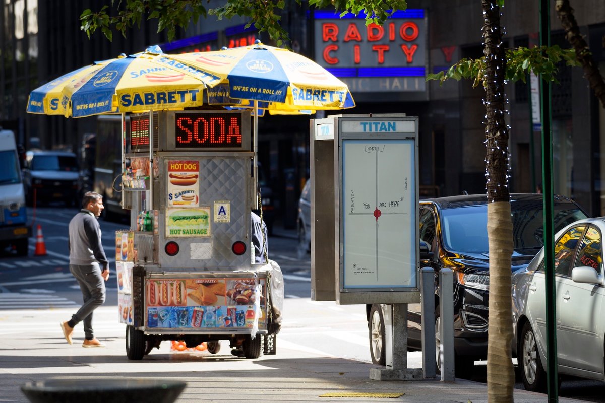 Installation view of Titan, a public art project organised by Kurimanzutto in New York City in 2020-21 Courtesy Kurimanzutto, Mexico City