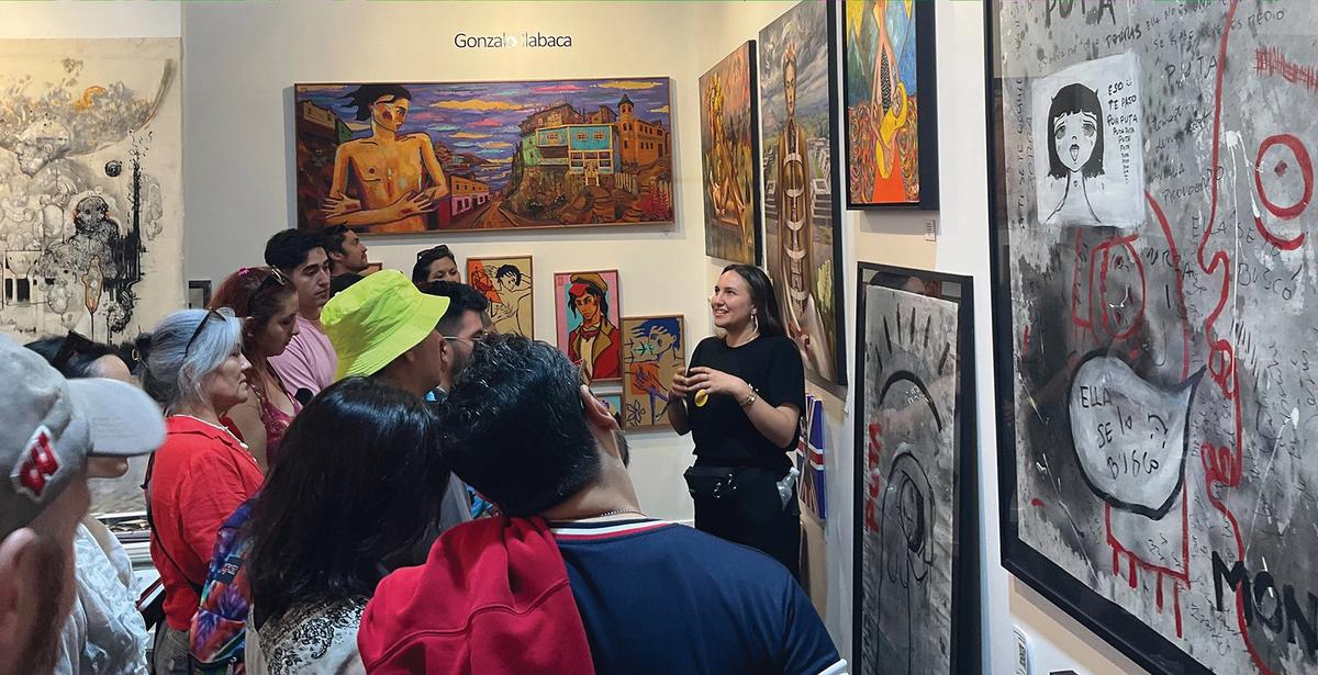 Visitors to a recent edition of Ch.ACO art fair, which aims to connect artists, collectors and galleries beyond the capital of Santiago, and to Chile’s neighbouring countries
Photo courtesy of Ch.ACO art fair