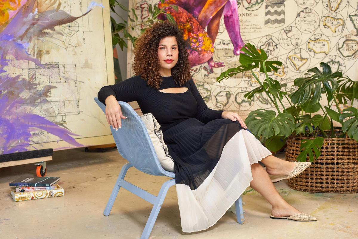 The artist Firelei Báez ©Firelei Báez. Courtesy the artist and Hauser & Wirth. Photo:Amilcar Navarro