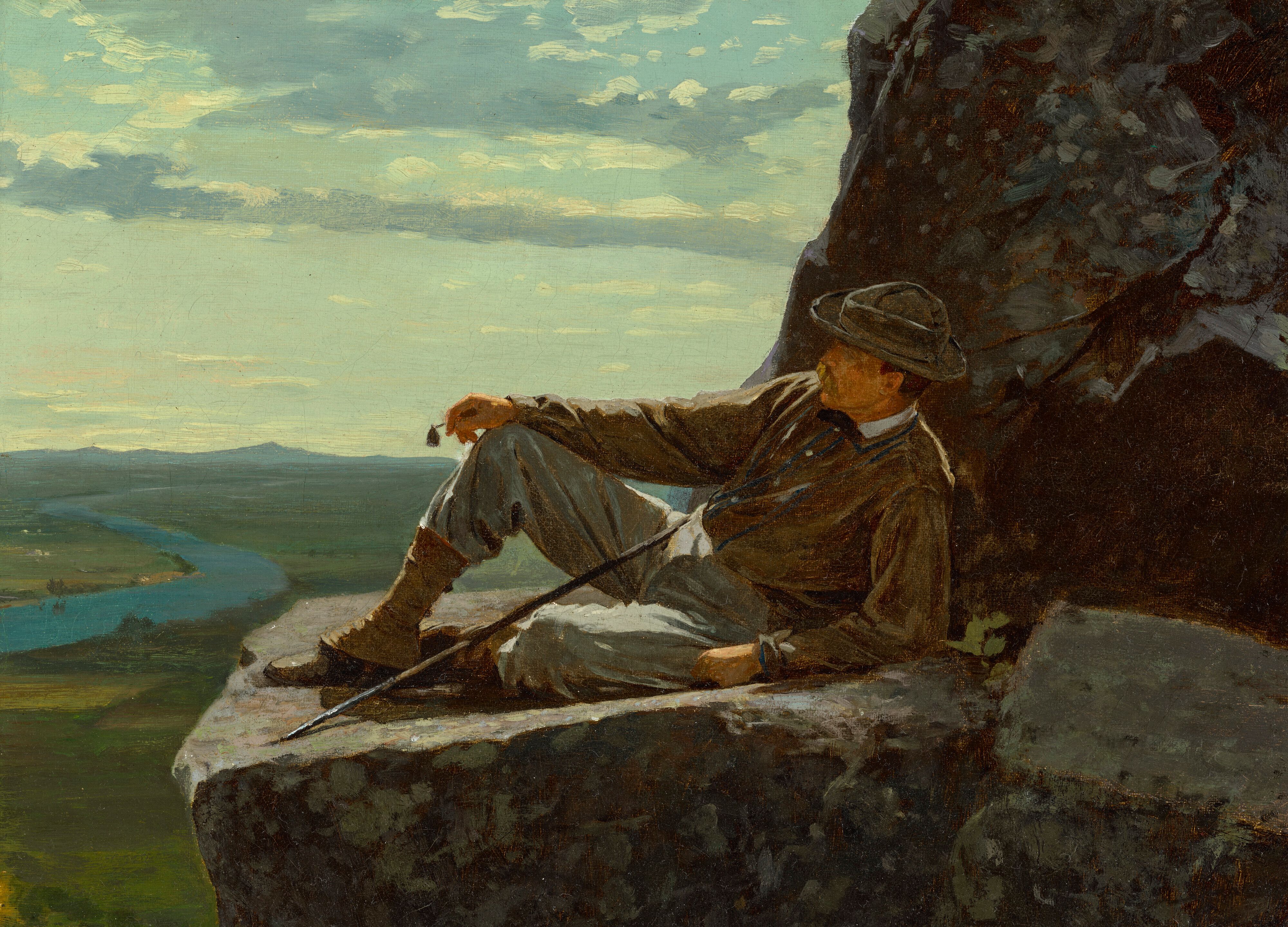 Winslow Homer, A Mountain Climber Resting (1869) Courtesy Christie’s