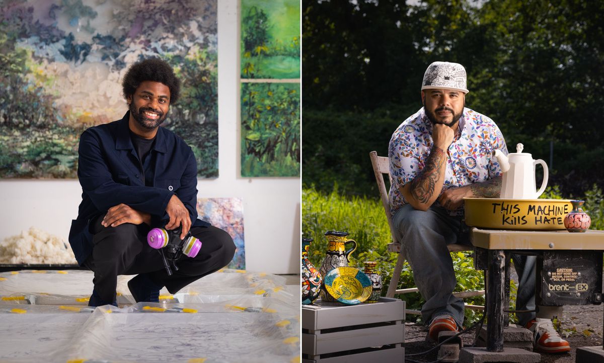 The 2023 Heinz Awards artist honorees Kevin Beasley (left) and Roberto Lugo (right) Photos by Joshua Franzos