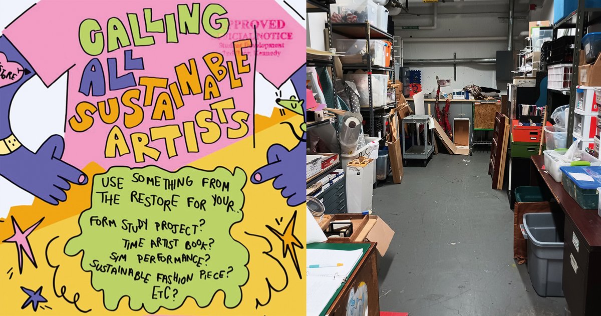 Carbon footprint shrinker: the ReStore at Massachusetts College of Art encourages students to recycle unused or partially used art supplies Courtesy of MassArts