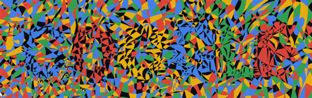 Fahrelnissa Zeid's kaleidoscopic design as seen on Google courtesy Google