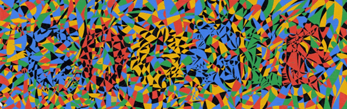 Fahrelnissa Zeid's kaleidoscopic design as seen on Google courtesy Google