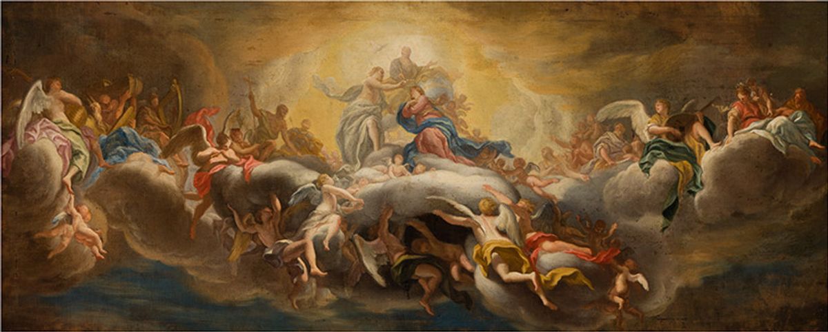 Domenico Piola, The Coronation of the Virgin (around 1695), oil on canvas, Musei di Strada Nuova, Palazzo Bianco, Genoa © Musei di Strada Nuova