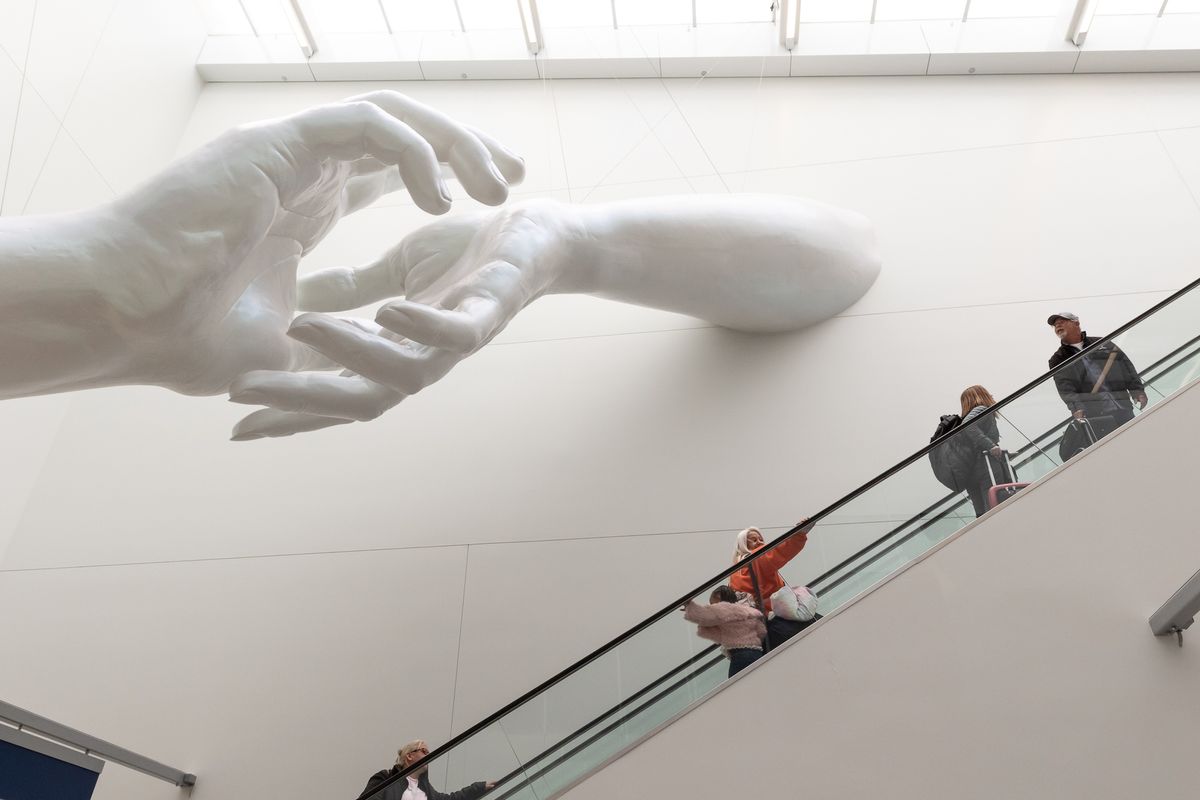 Hank Willis Thomas and Coby Kennedy, REACH, 2023 Photo: Nicole Harrison. Courtesy of For Freedoms