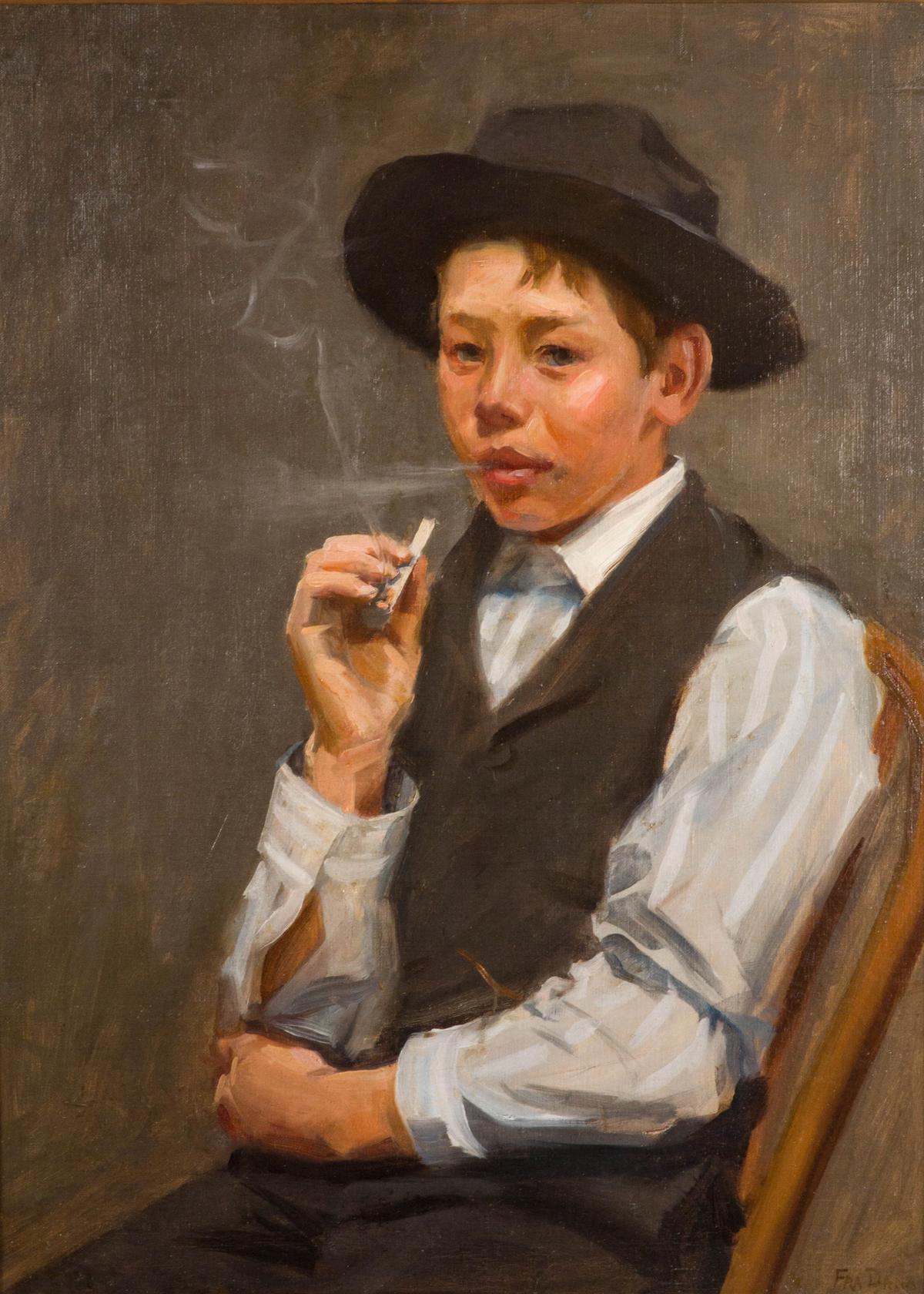 Portrait of Clifford Breeding by Fra Dana, recently returned to the University of Montana's Montana Museum of Art and Culture Eileen Rafferty