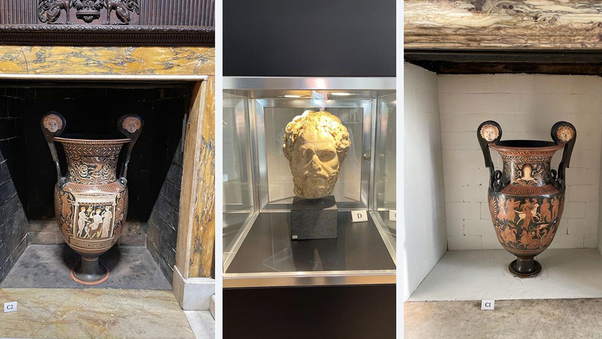 A selection of objects from the 200 looted artefacts that have be repatriated to Italy © Carabinieri TPC
