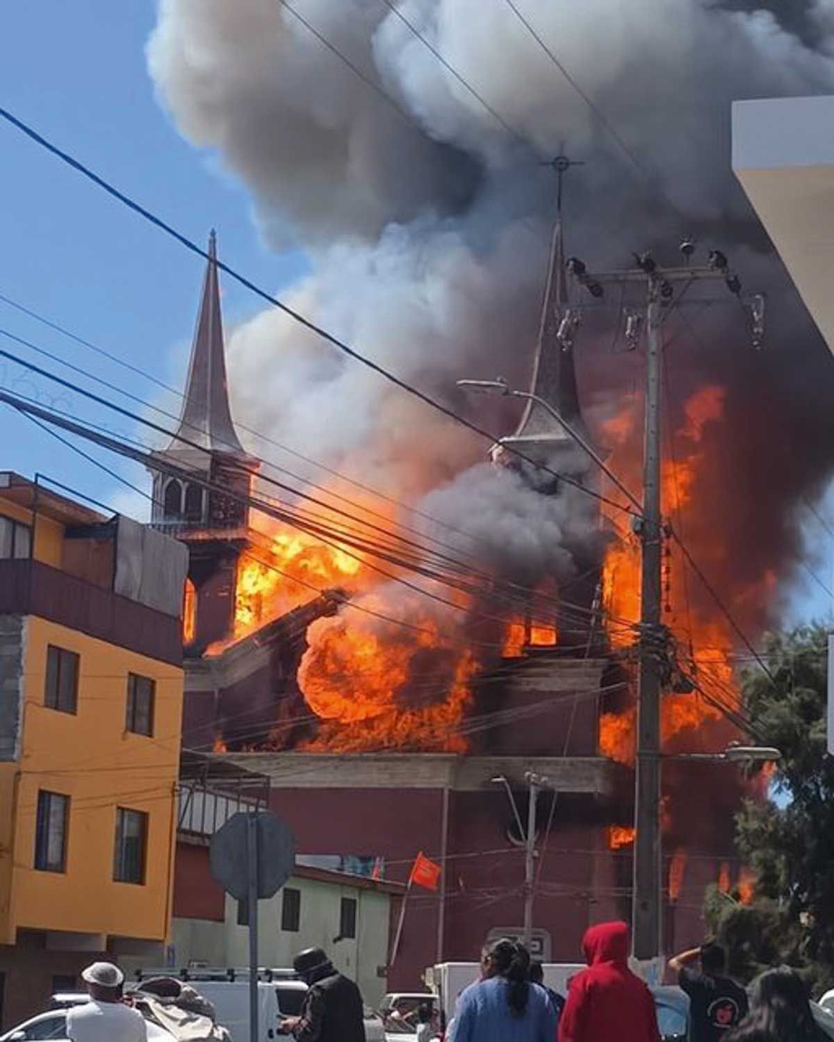 The 120-year-old San Antonio de Padua Church and Franciscan Convent in Iquique, northern Chile, was ravaged by fire in October, just two weeks before marking its 30th anniversary as a national historical monument
Photo: courtesy San Antonio de Padua Church and Franciscan Convent