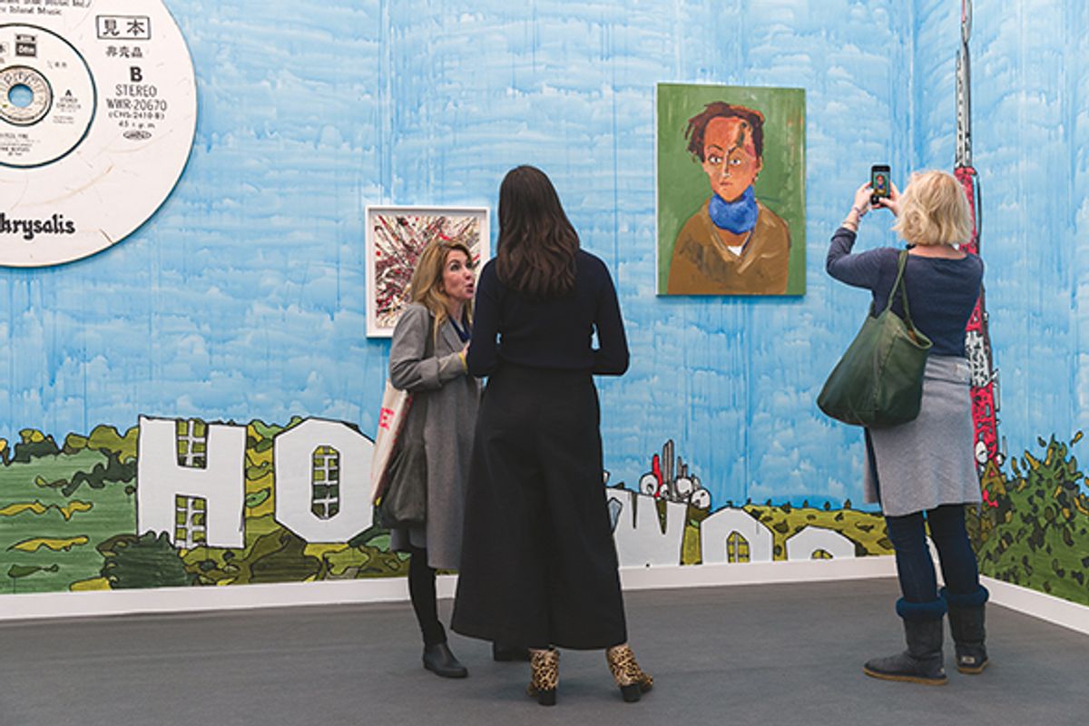 Blum & Poe’s stand at Frieze Los Angeles in 2019; will Pace muscle in on its artists? Photo: Mark Blower; Courtesy of Frieze