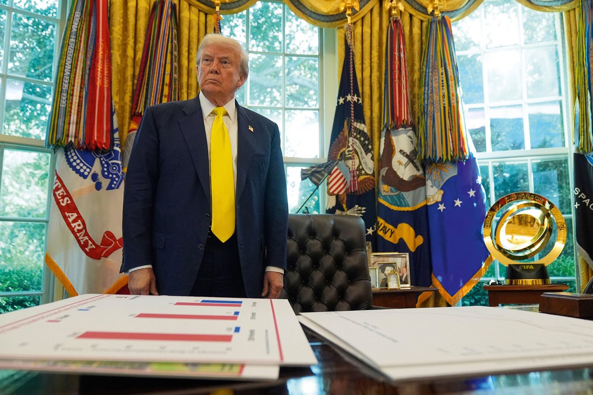 Donald Trump announced new global tariffs last month, aiming to create jobs and increase tax revenues in the US. But most economists believe the move will reduce international trade, increase prices and result in job losses
Associated Press/Alamy Stock Photo