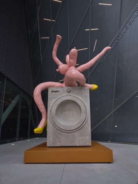 New Museum unveils Sarah Lucas's bawdy Bowery commission