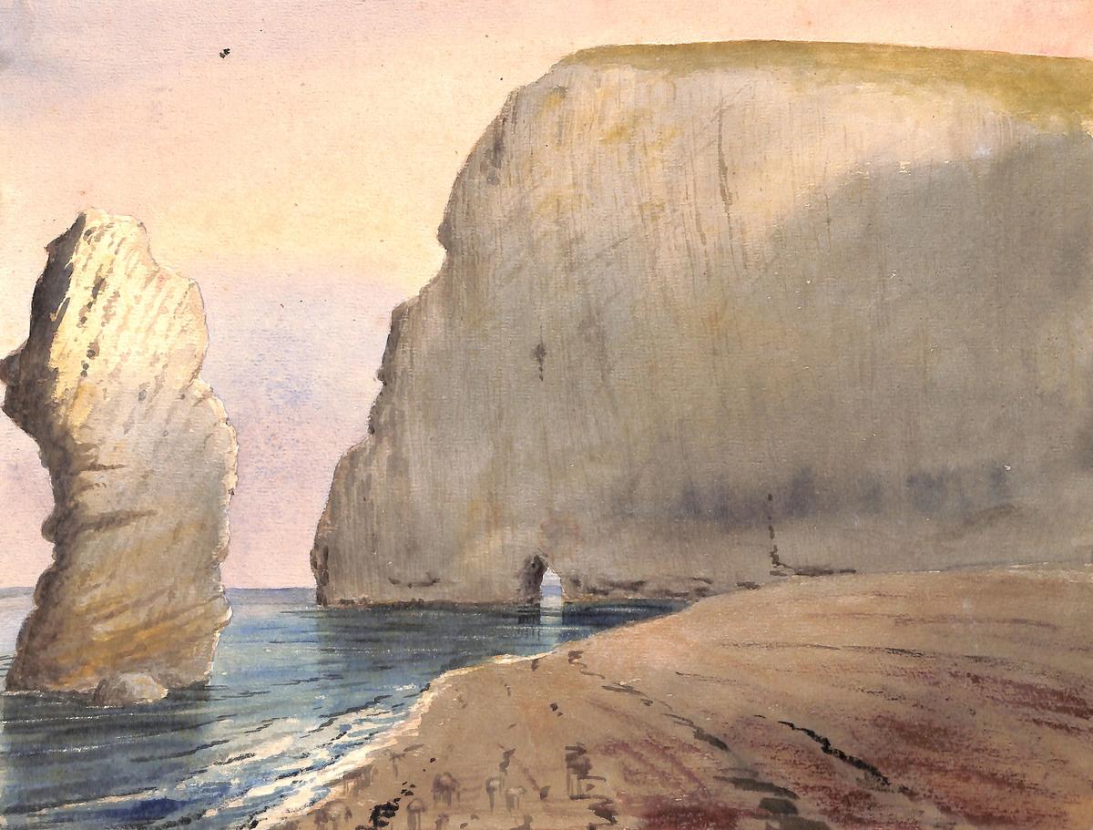 Bat's Hole (undated) by Henry Joseph Moule © Dorset County Museum