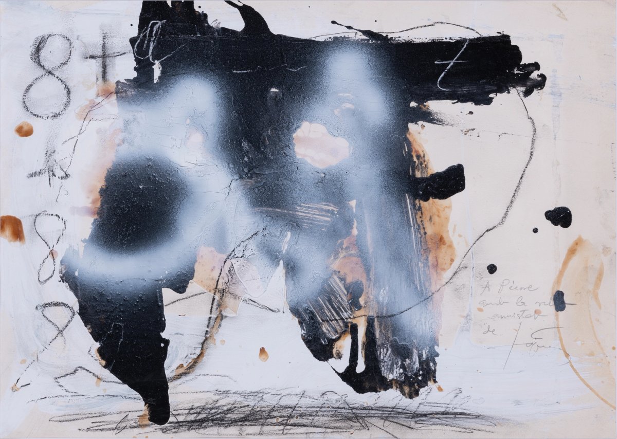 Antoni Tàpies  Untitled (around 1980, est. €18,000-€25,000) is going on sale at Piasa next week Courtesy of Piasa