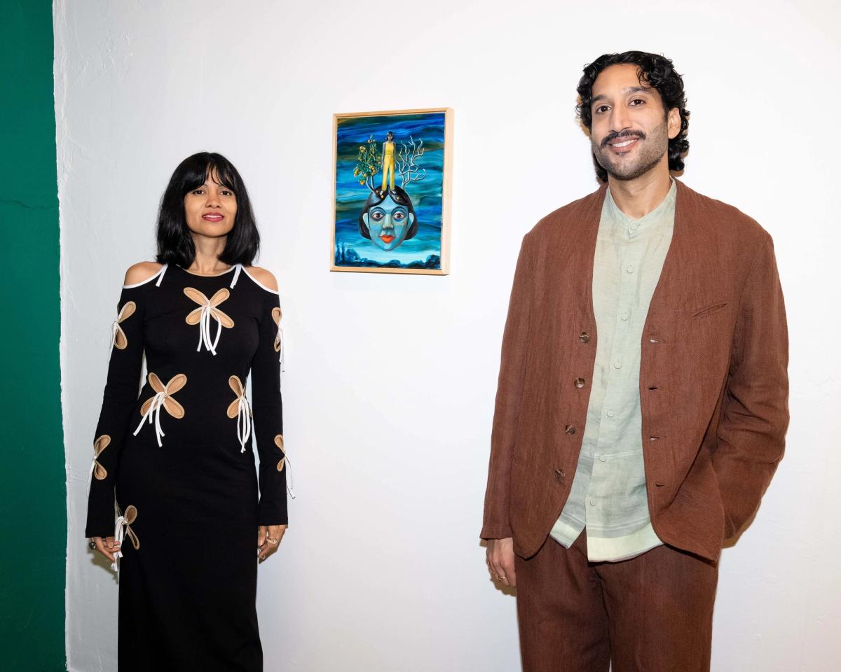 Artist Shyama Golden with Rajiv Menon, founder of Rajiv Menon Contemporary

Courtesy of Rajiv Menon Contemporary