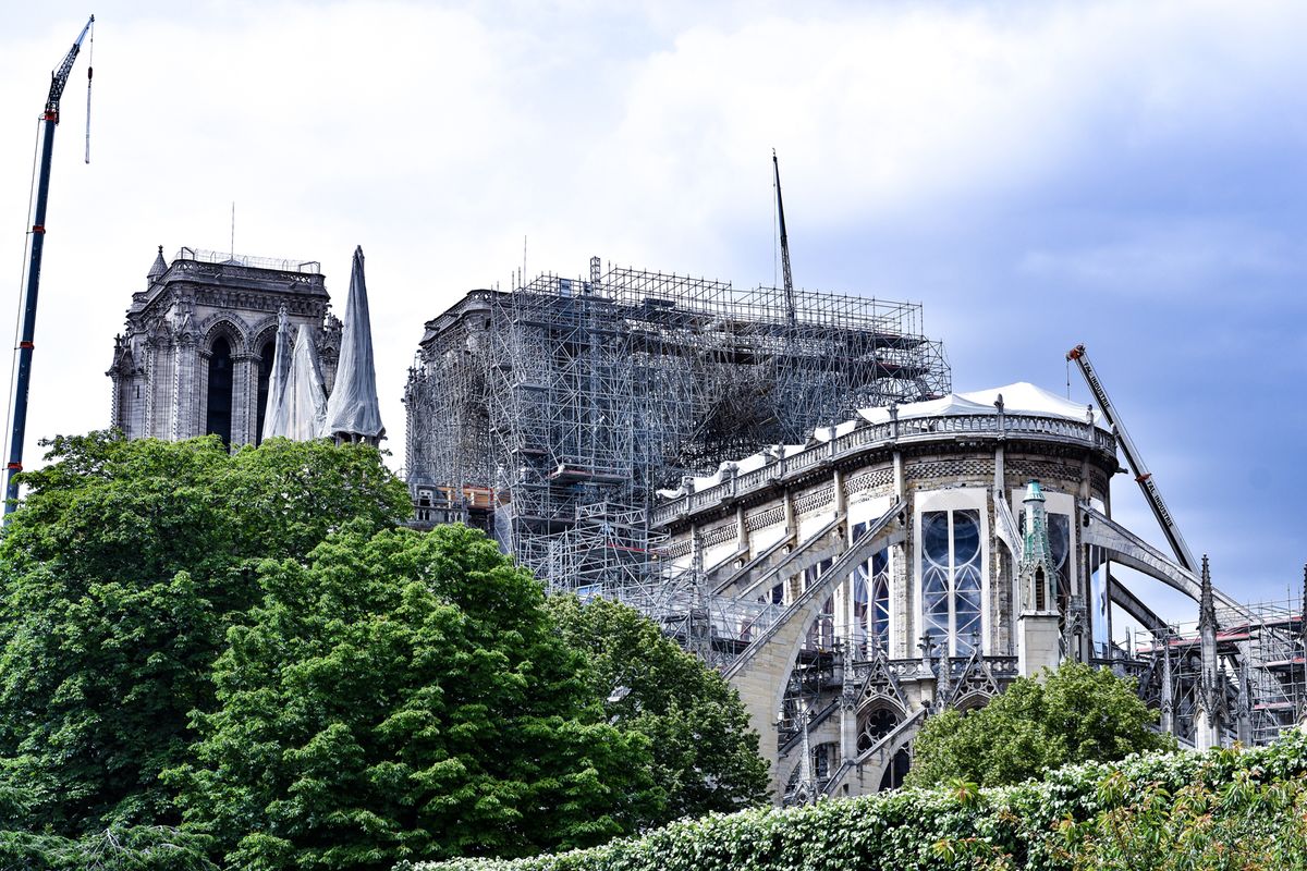 The cathedral of Notre Dame a few weeks after the fire in 2019 © Tayla Bundschuh