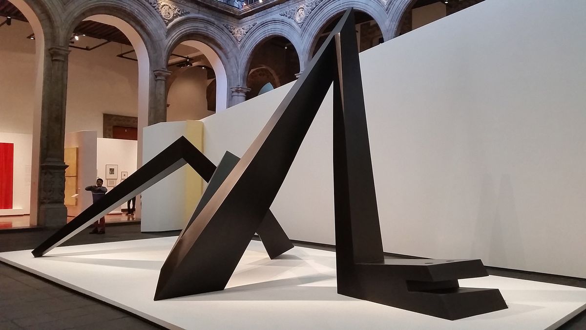 An exhibition featuring works by German-born Mexican artist Mathias Goeritz at the Palacio de Cultura Citibanamex, Palacio de Iturbide in 2015 Photo by Ralf Peter Reimann, via Flickr