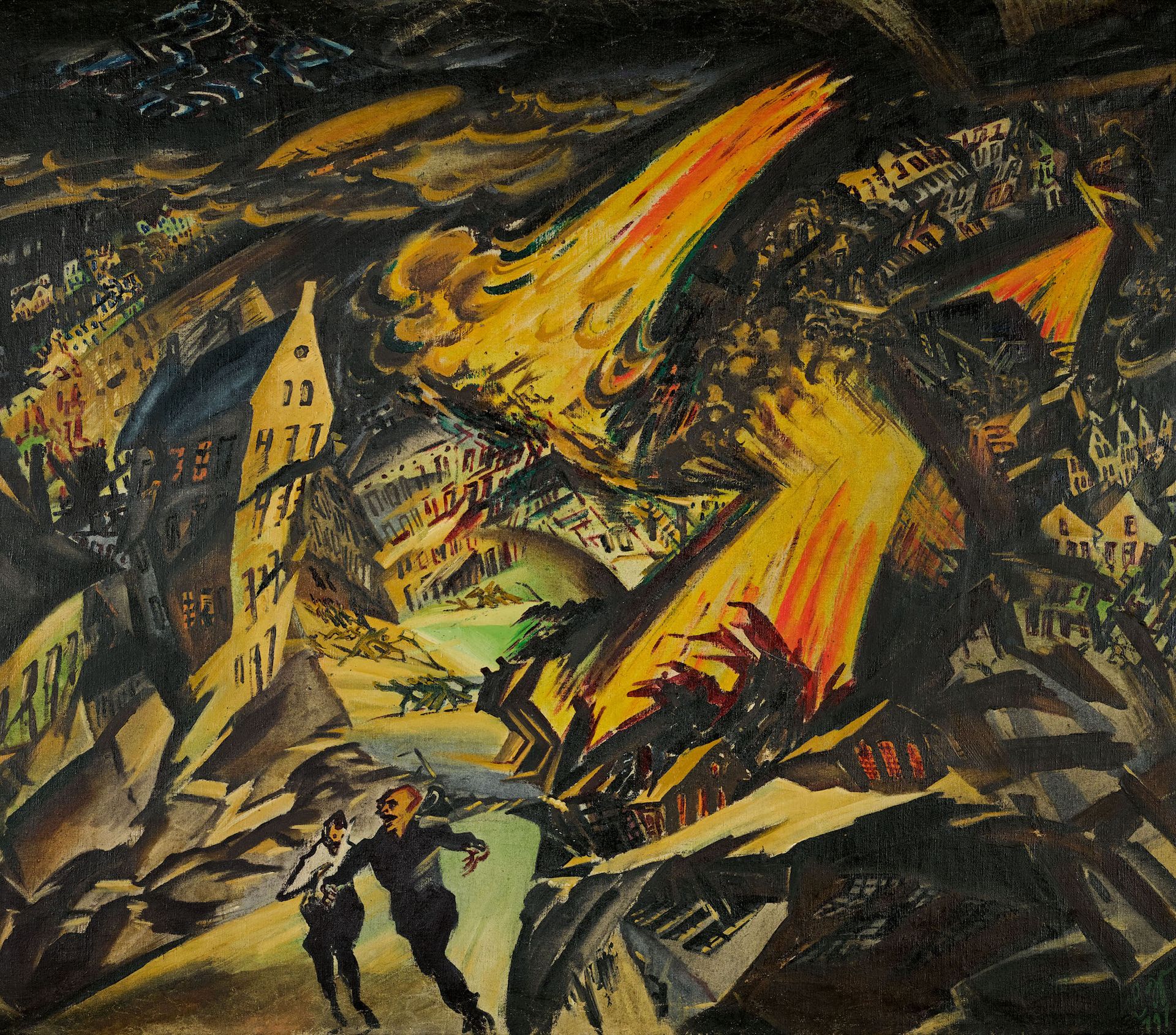 Ludwig Meidner, Apocalyptic Landscape (around 1913) Sotheby's