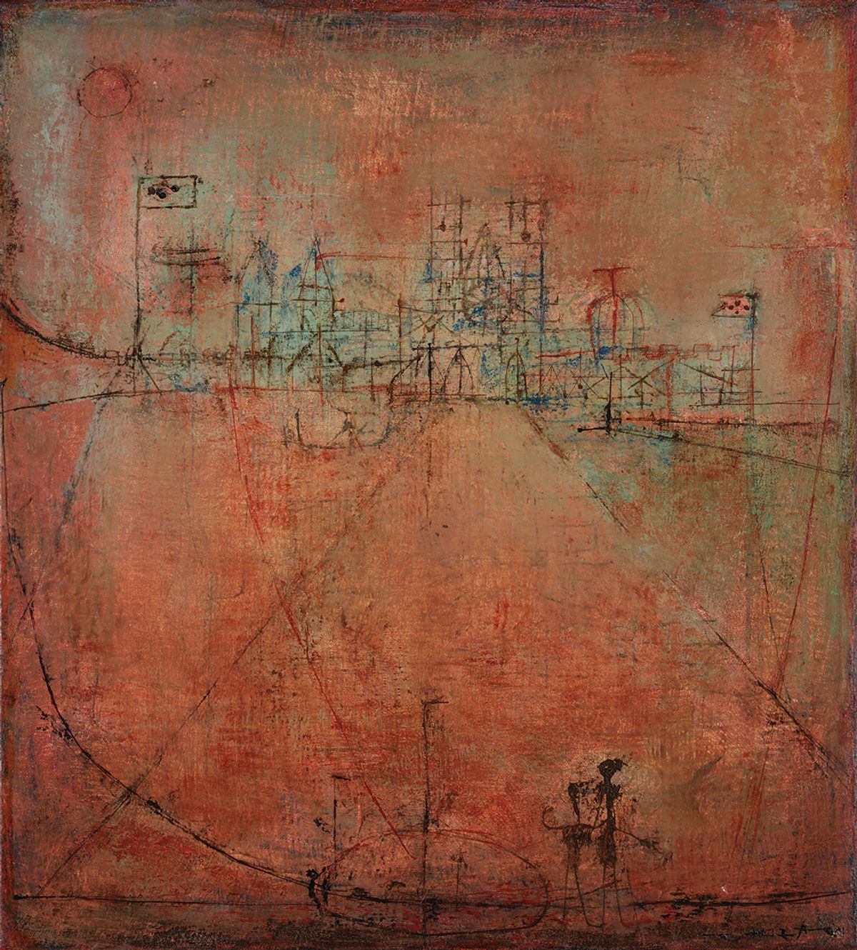 Zao Wou-ki’s early oil painting Piazza Siena (1951), one of a dozen works donated to M+ museum in Hong Kong by the artist’s stepdaughter. Lok Cheng & Dan Leung, M+, Hong Kong; © Zao Wou-Ki.